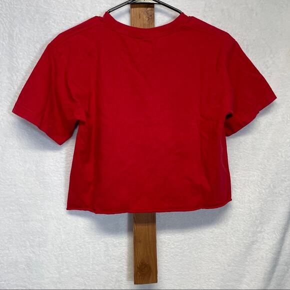 Vintage Coca Cola Red Short Sleeve Crop Top‎ Size M - Picture 2 of 7